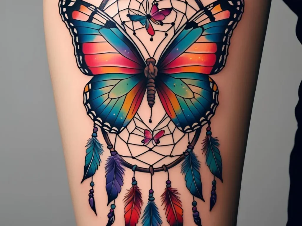 Butterfly Dream Catcher Tattoo Meaning