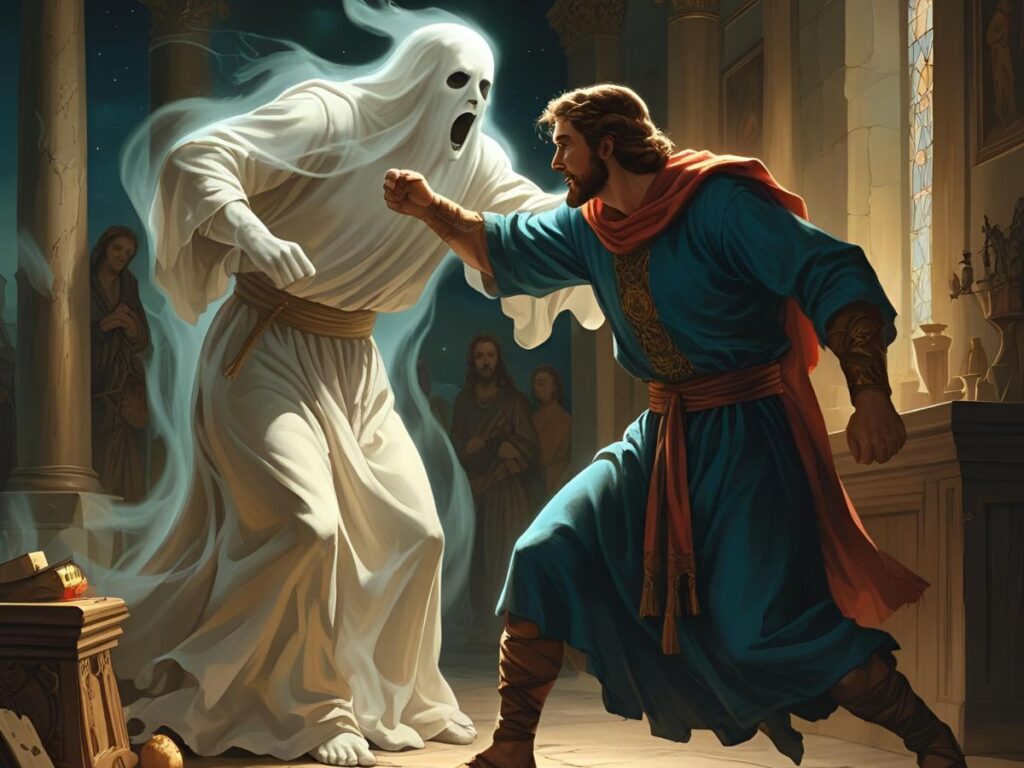 Fighting with Ghost in Dream Biblical Meaning