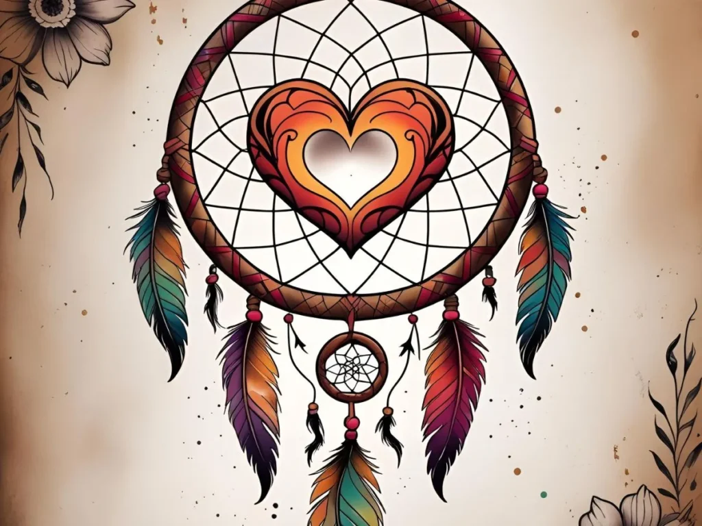 Heart Dream Catcher Tattoo Meaning