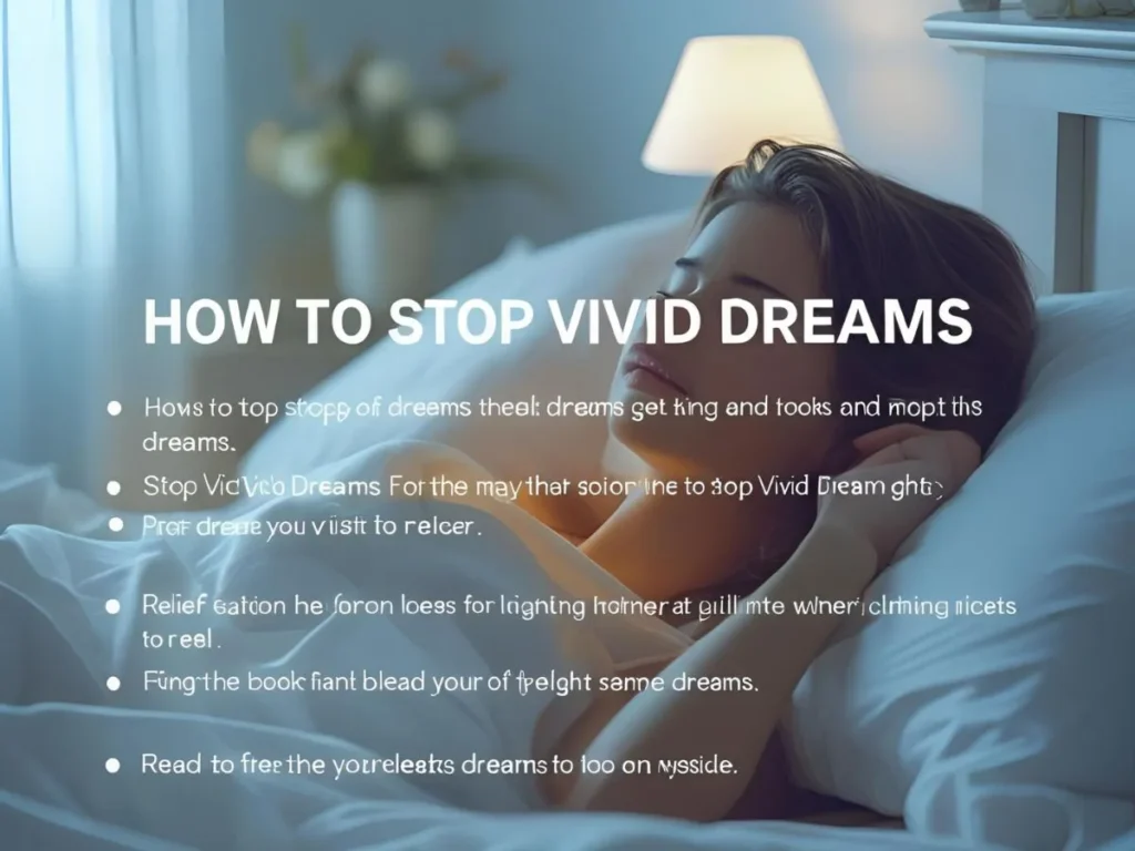 How to Stop Vivid Dreams