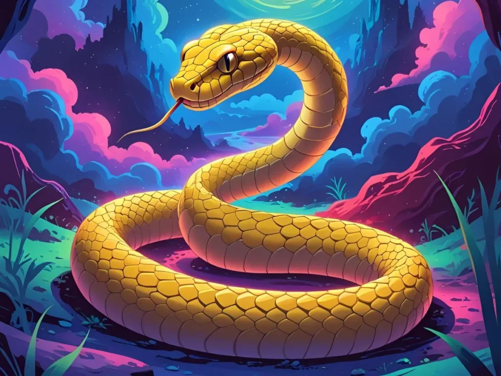 Yellow Snake in Dream Meaning