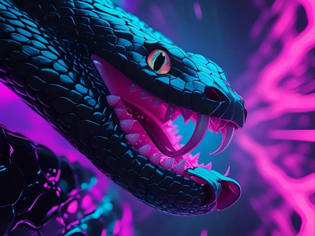 Black Snake Bite in Dream 