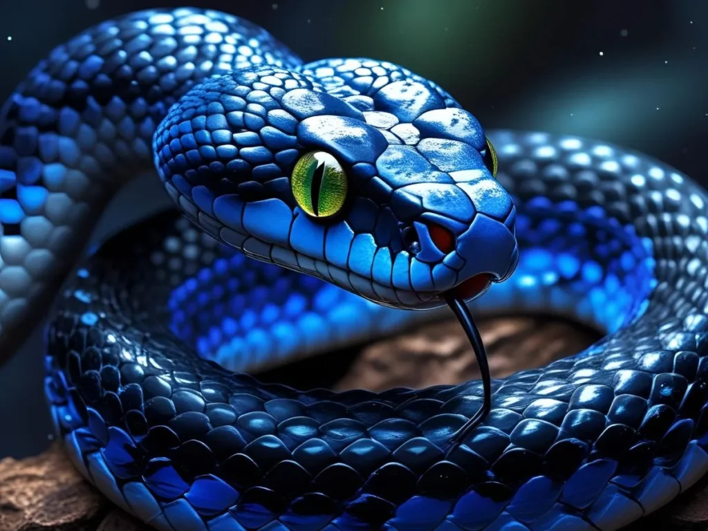 Blue and Black Snake Dream Meaning