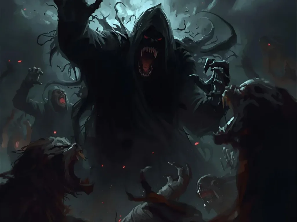 Dream Black Shadow Attacking Me