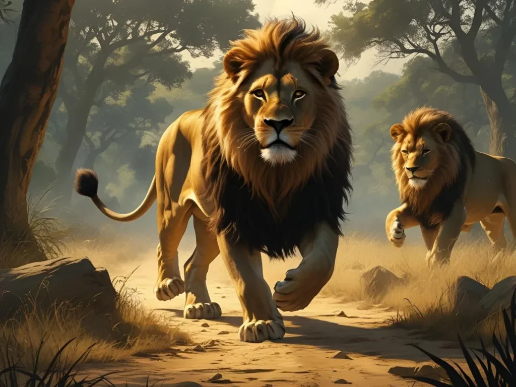 Escaping from Lion in Dream Meaning