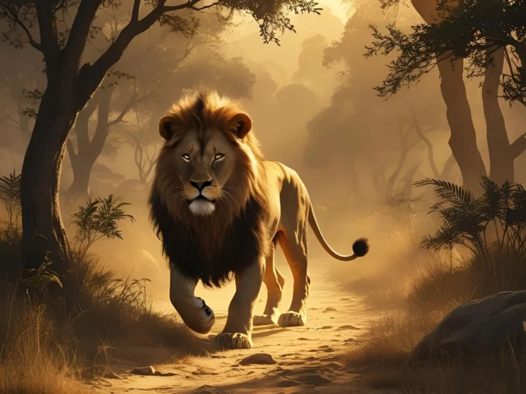 Escaping from Lion in Dream Meaning
