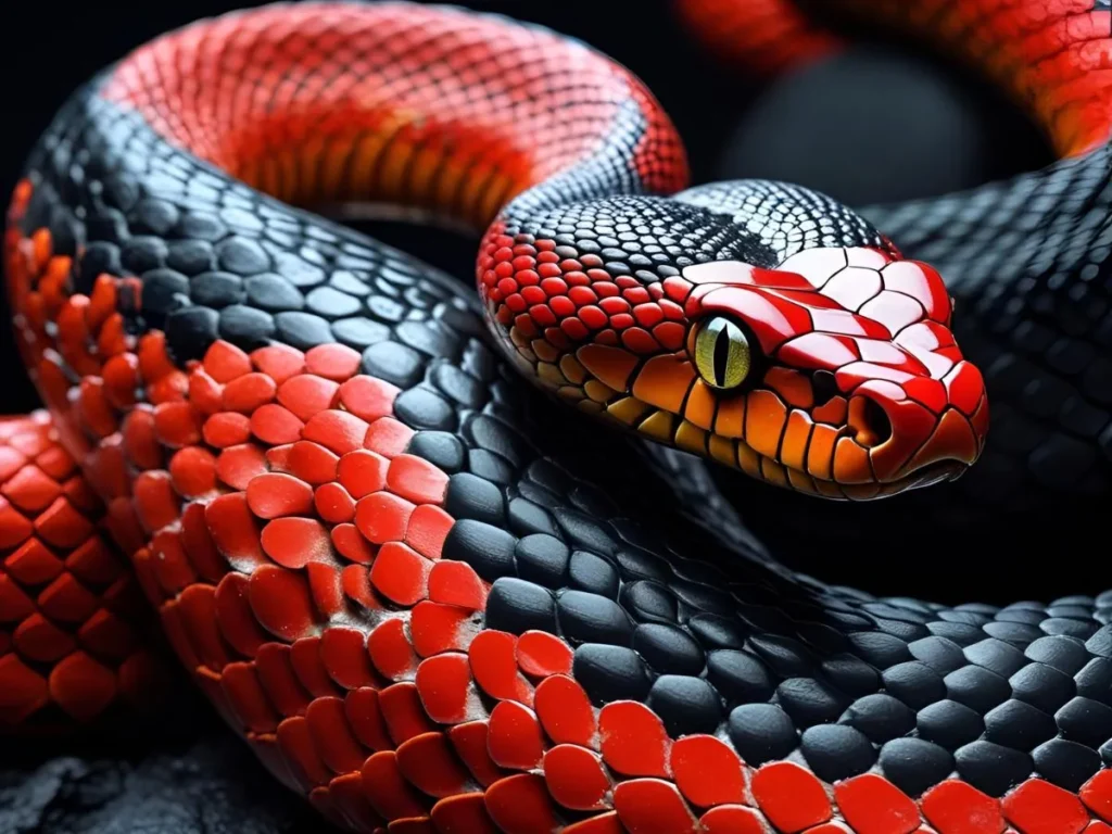 Red and Black Snake Dream Meaning