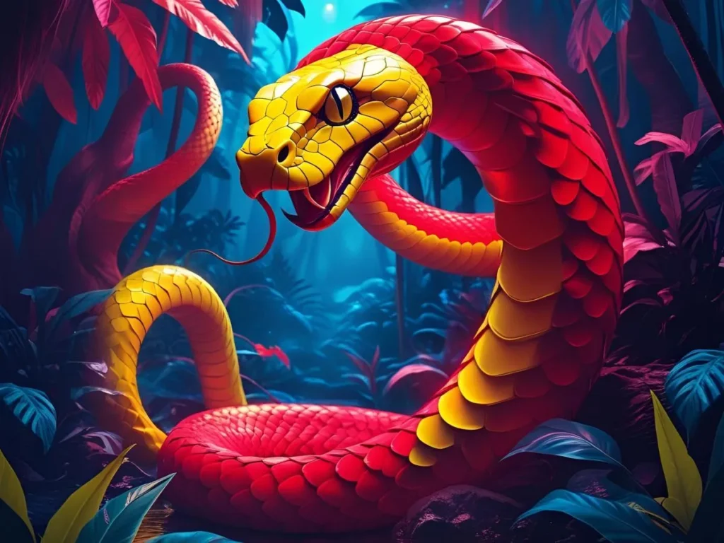 Red and Yellow Snake Dream 