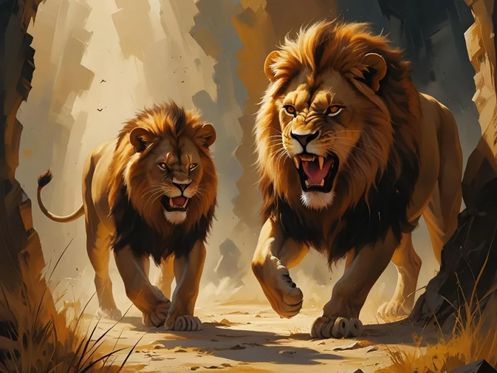 Seeing Lion Attacking in Dream