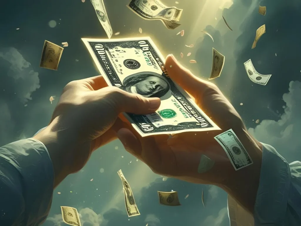 Someone Giving You Money in the Dream 