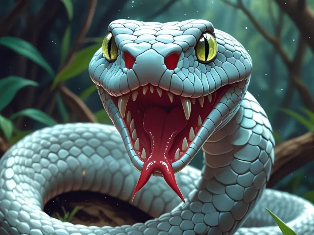White Snake Bite in Dream