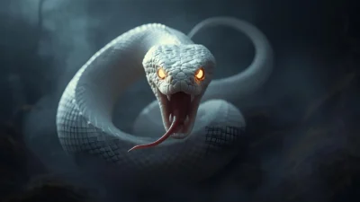 Mean White Snake