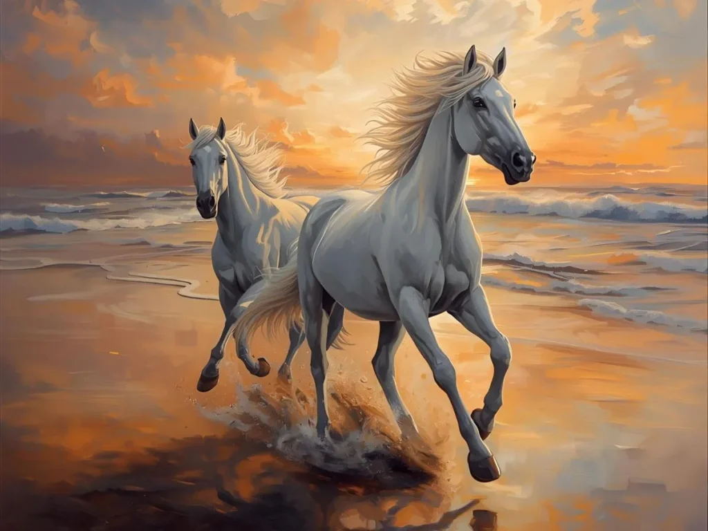 Two White Horses in Dream Meaning