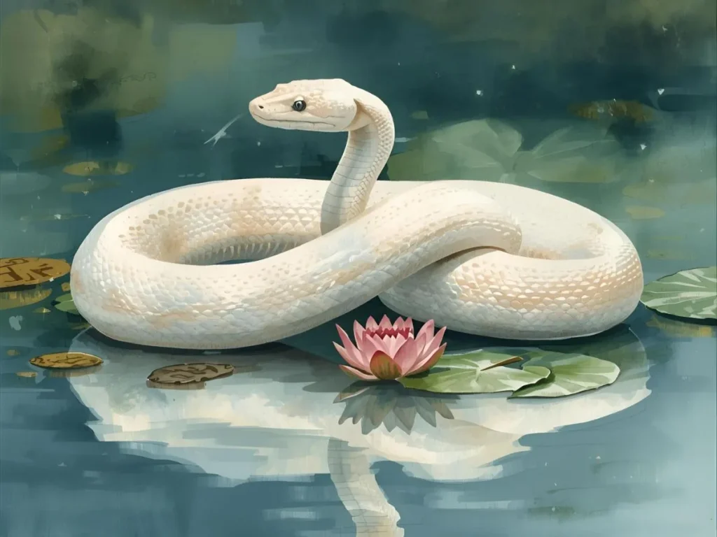 White Snake in Dream Meaning in Hindi