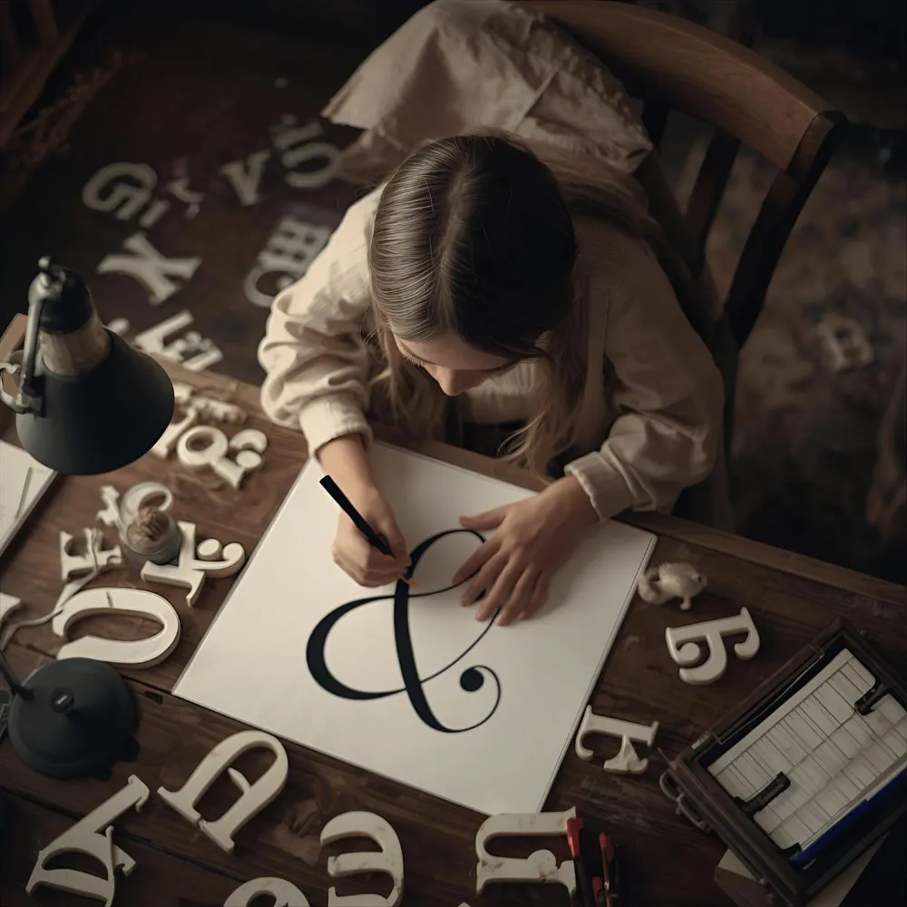 Ampersand Letter Alphabet