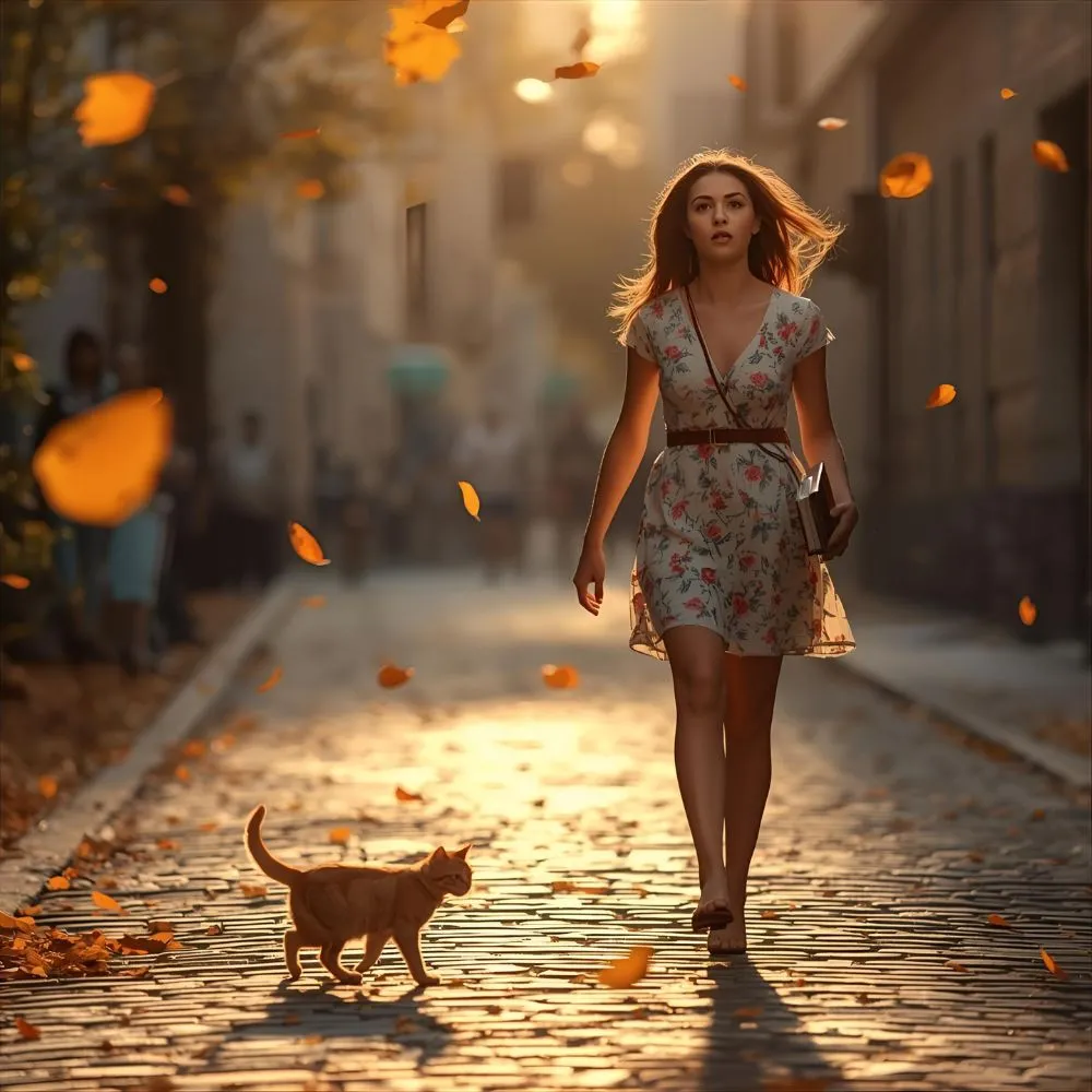 Orange Cat Crosses Your Path