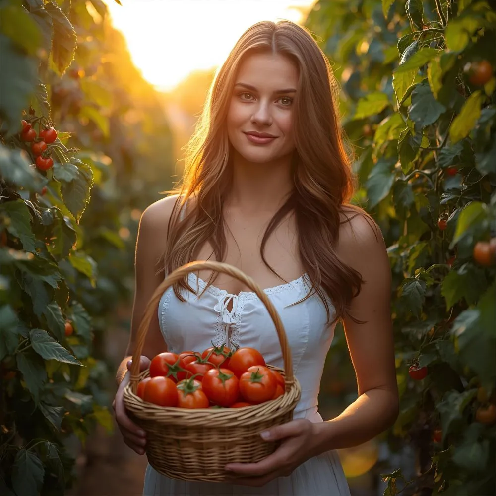 Tomato symbolism in abundance and prosperity