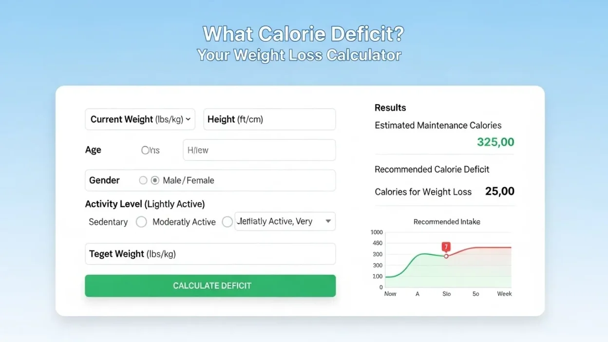 calorie deficit calculator to lose weight