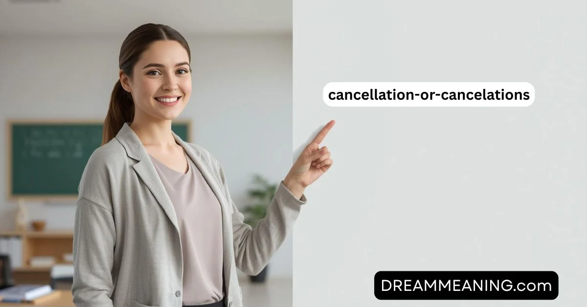 Cancellation or Cancelations