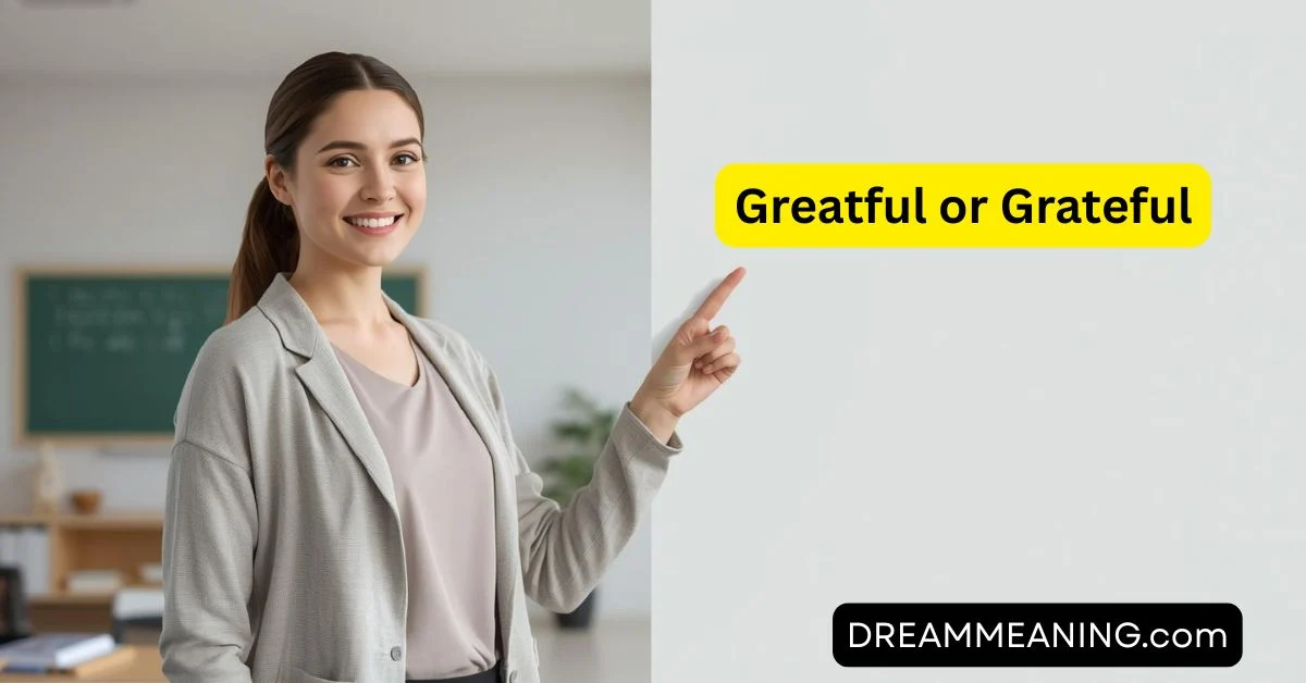 Greatful or Grateful: