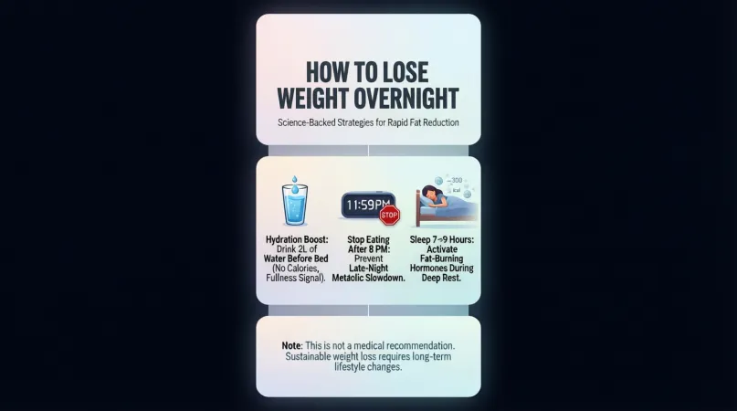 How To Lose Weight Overnight