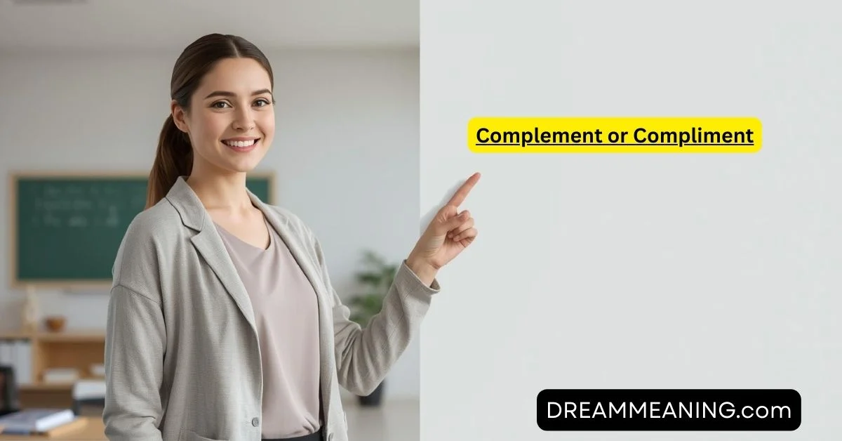 Complement or Compliment